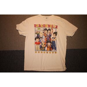 Gildan Soft Style Dragon Ball Z Graphic White T-Shirt - Size Large